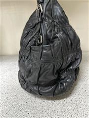 PRADA Nappa Gaufre Antik - Black Hobos Handbag